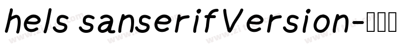 hels sanserifVersion字体转换